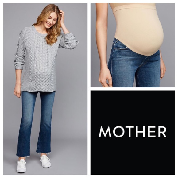 Mother Secret Fit Belly Distressed 